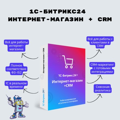 Программа для ЭВМ "1С-Битрикс24". Лицензия Интернет-магазин + CRM (12 мес.) - купить в Хасауте-Греческом